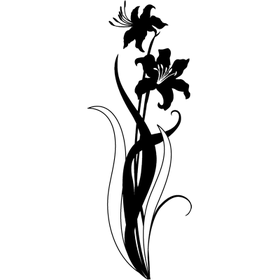 Переводная татуировка лилия
