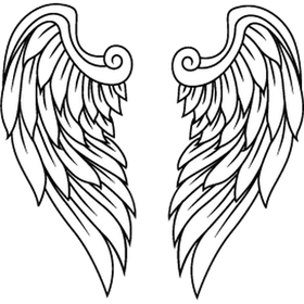 Переводная татуировка "Крылья ангела"